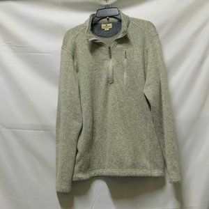 Woolrich Oatmeal heather 1/4 zip Pullover